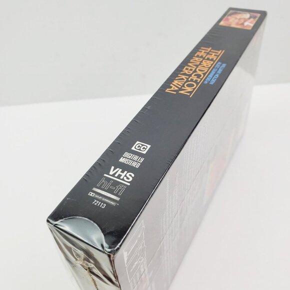 Bridge On River Kwai VHS Movie 1985 World War 2 WWII Holden Guinness Sealed - Picture 7 of 9